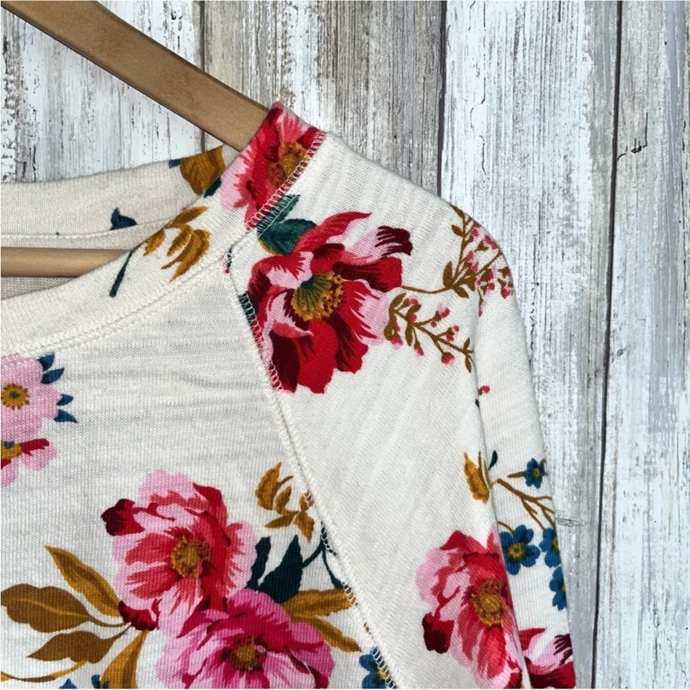 Loft Cream Floral Sweatshirt - Picture 5 of 6